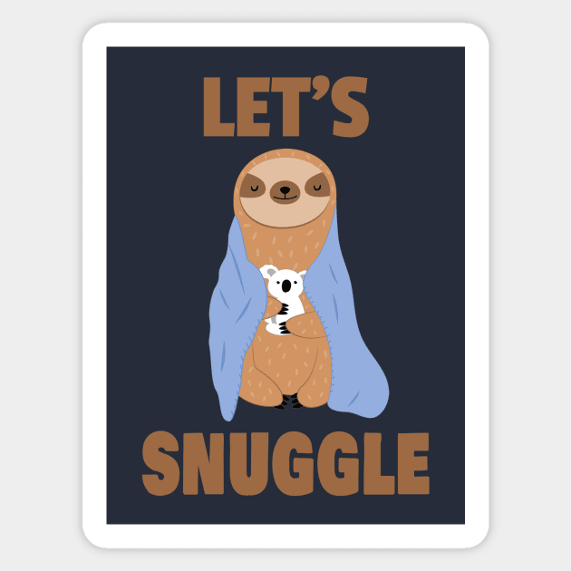 Snuggle Sloth Sticker by RockettGraph1cs